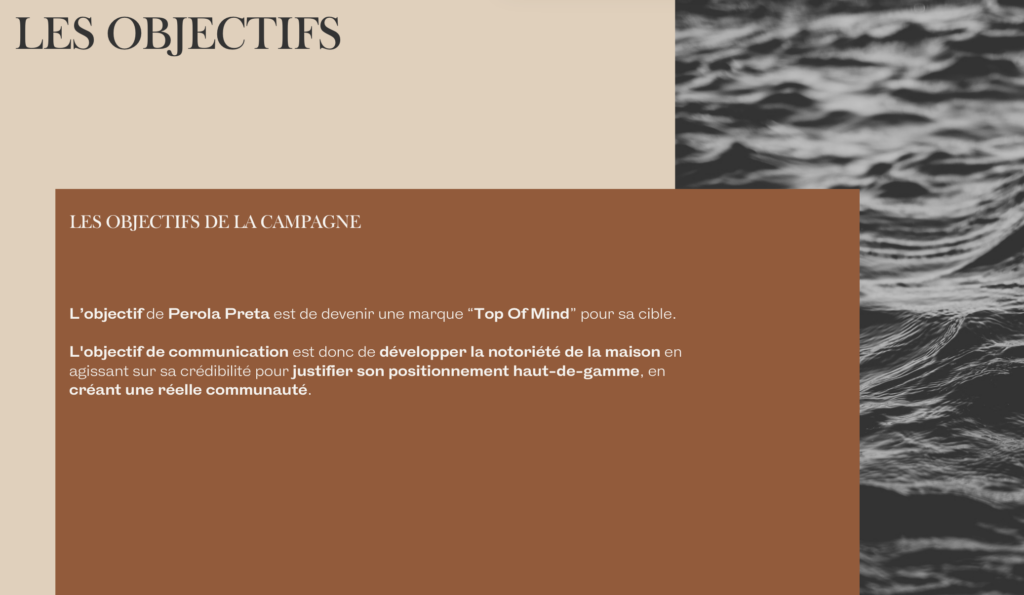 objectifs